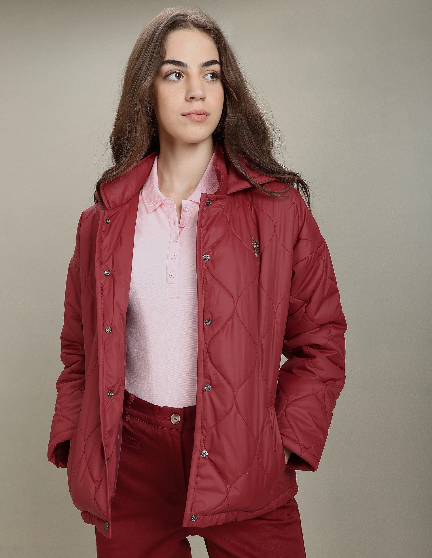 red jacket women